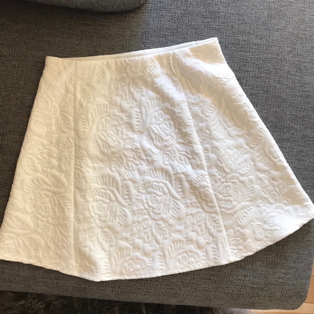 Zara white summer skirt
